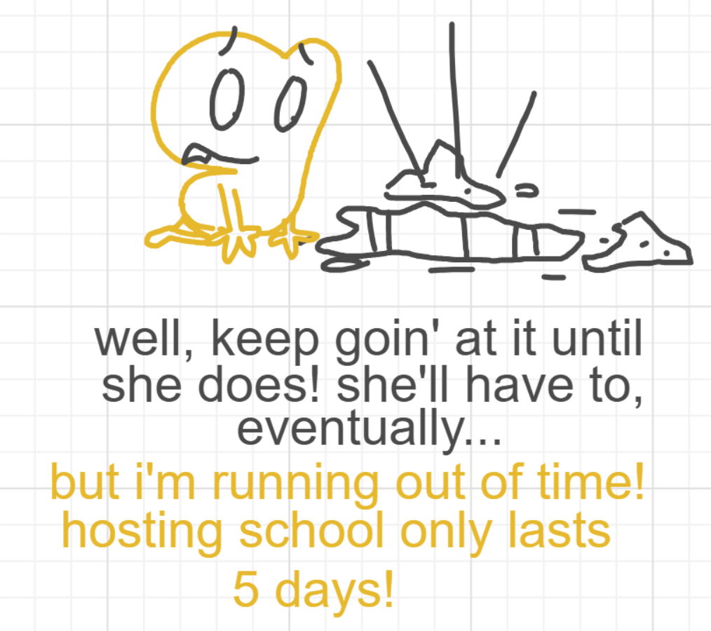 A panel from I've Been Everywhere, Man, episode nine of the Board Boards object show by Furretwalk/WalkingFurret.